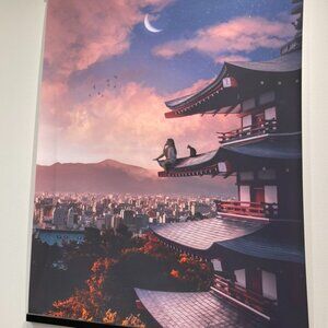 Large fabric/cloth poster with magnetic hanger - Japan